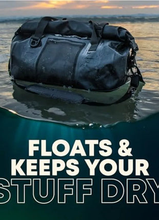 Waterproof Duffel Bag - Heavy Duty Motorcycle Dry Bag with Large Storage Space Perfect for Traveling, Camping, Kayaking, Fishin