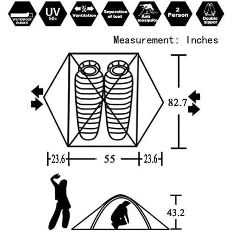 2 Person Waterproof Camping Tent