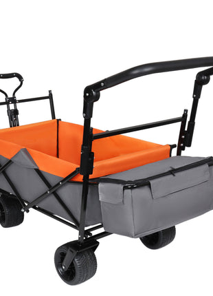 480 lbs Camping Wagon with Canopy & All-Terrain Wheels