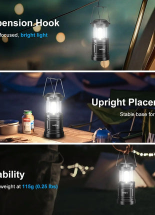 Portable LED Camping Lantern Set