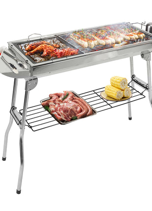Stainless Steel Folding BBQ Grill