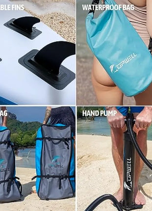 Cerulean Pro Inflatable SUP Board Kit – Stable, Portable & Adventure Ready