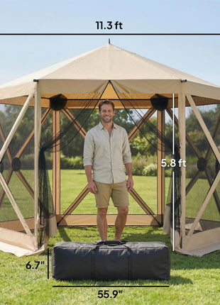 10x11FT Pop Up Screen House Tent