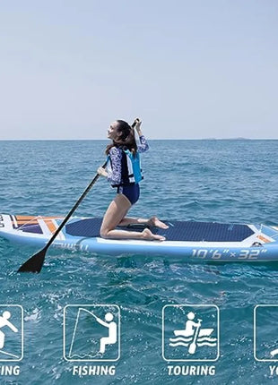Cerulean Pro Inflatable SUP Board Kit – Stable, Portable & Adventure Ready