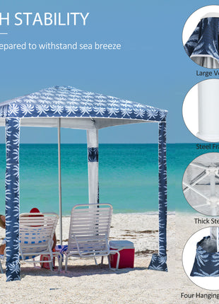 Portable Beach Cabana Canopy with UV50+ Protection