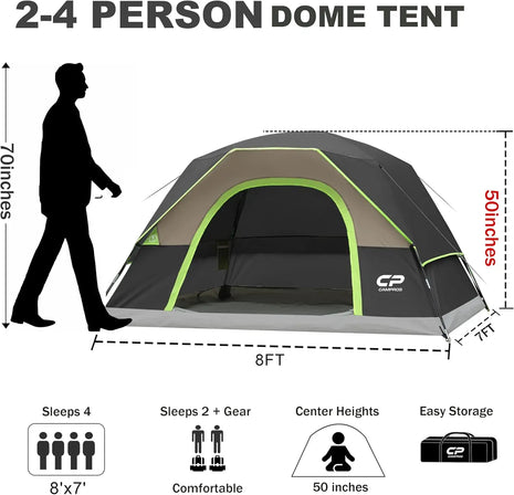 4 Person Waterproof Camping Tent