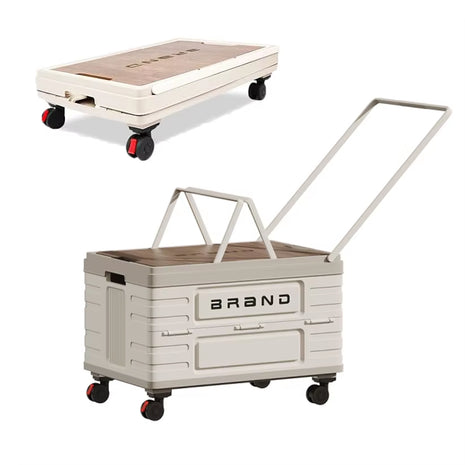 Foldable Rolling Storage Cart with 360° Wheels