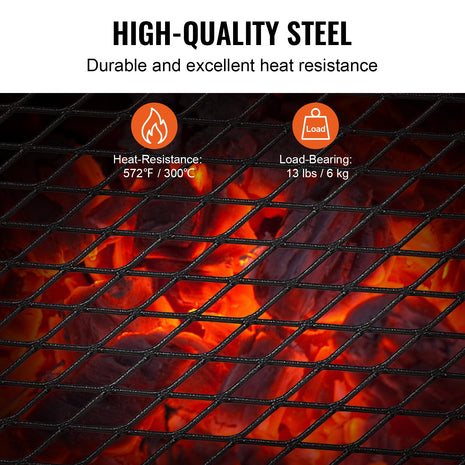 Portable Folding Campfire Grill with Carry Bag