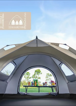 Automatic Instant Setup Camping Tent – Lightweight, Windproof & Waterproof 2 Person Tent with Dual Doors