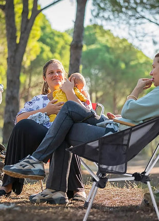 Ultralight Folding Camping Chair Set of 2 black
