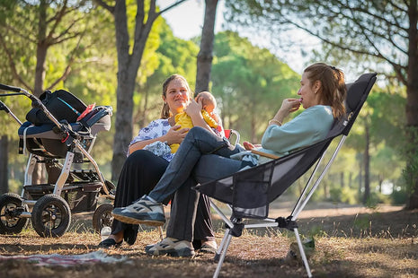 Ultralight Folding Camping Chair Set of 2 black