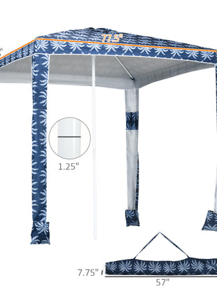 Portable Beach Cabana Canopy with UV50+ Protection