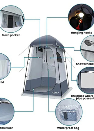 Portable Outdoor Shower Tent – Waterproof Pop-Up Privacy Shelter