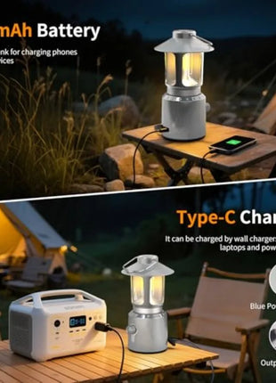 8000mAh Rechargeable Vintage Camping Lantern