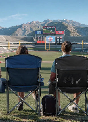 Oversized Heavy Duty Camping Chair with Cooler Pocket