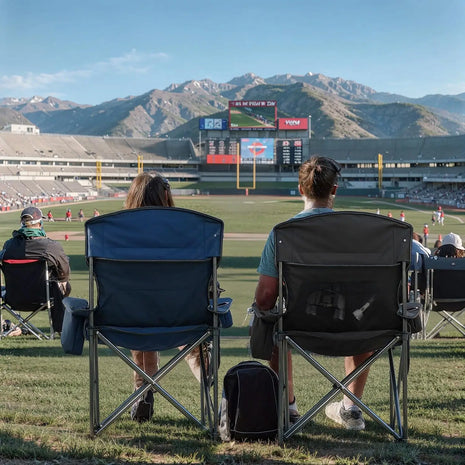 Oversized Heavy Duty Camping Chair with Cooler Pocket