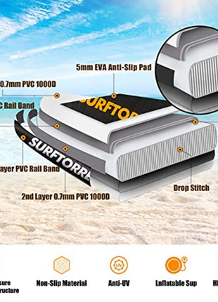 Premium Inflatable Stand Up Paddle Board Kit with Accessories