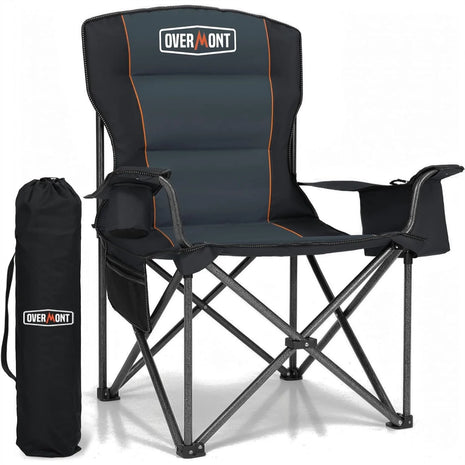 Oversized Heavy Duty Camping Chair with Cooler Pocket