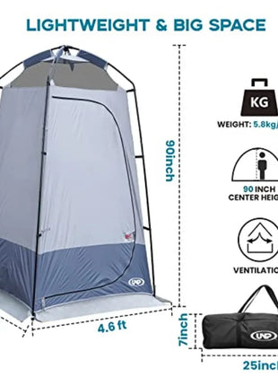 Portable Outdoor Shower Tent – Waterproof Pop-Up Privacy Shelter