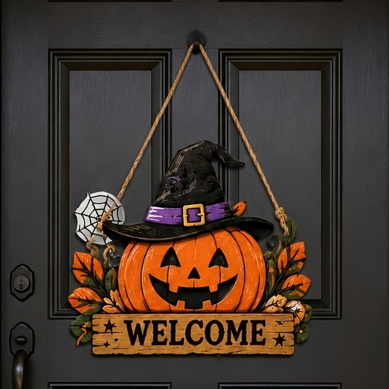 Halloween Wooden Pumpkin, Ghost & Cat Tabletop Decor