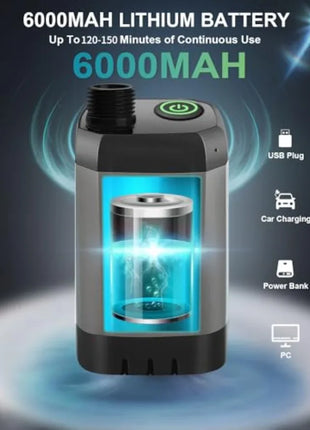 Portable Electric Camping Shower Pump with USB Cable