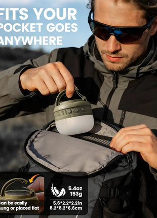 Rechargeable LED Camping Lantern – 1200LM, 5000mAh, IPX5
