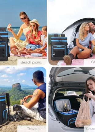 Large Waterproof Insulated Cooler Backpack for Camping, Beach & Fishing