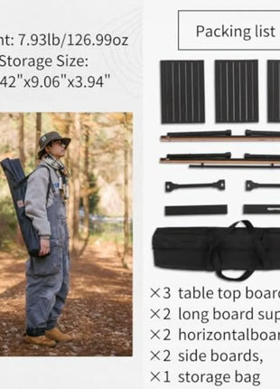 Naturehike Portable Folding Camping Table for 4-6 Person