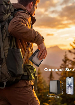 2-Pack LED Camping Lantern with 360° Stand & Flashlight