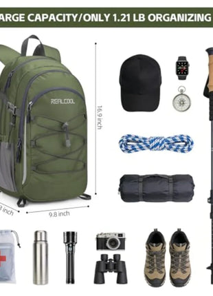 Lightweight Waterproof Hiking Backpack for Travel, Camping & Cycling
