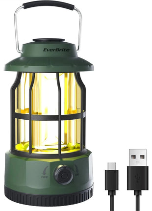 Vintage LED Camping Lantern – USB-C Rechargeable