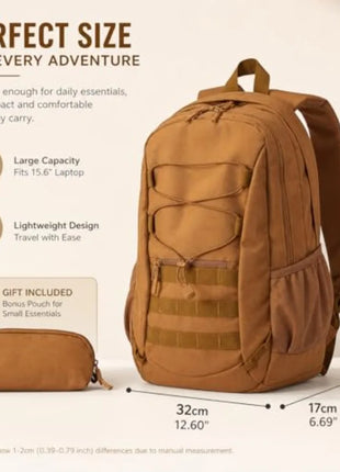 Lightweight Waterproof Travel Backpack for Hiking, Camping & Everyday Use