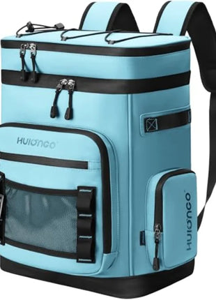 Large Waterproof Insulated Cooler Backpack for Camping, Beach & Fishing