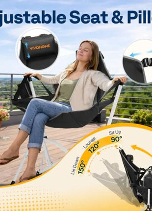 Portable Hammock Camping Chair with Adjustable Pillow