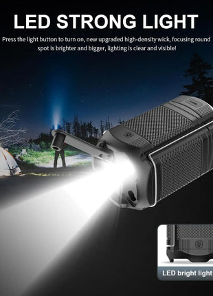Solar Hand Crank Camping Lantern – 5000mAh USB Charger