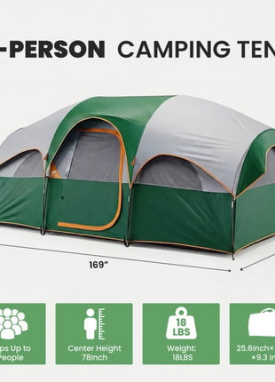 8 Person Family Camping Tent