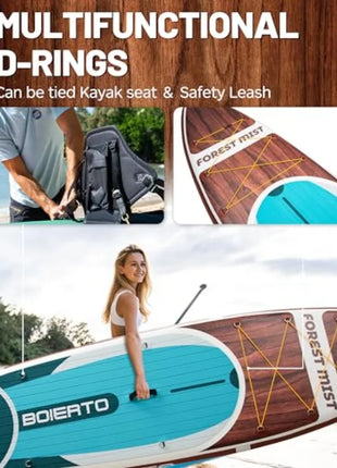 Forest Mist Pro Inflatable SUP Board Kit – Premium Stability & Performance