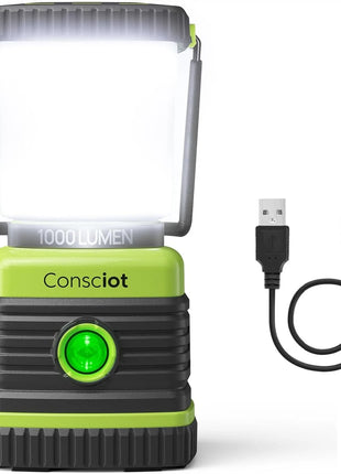 1000LM Rechargeable Camping Lantern with Power Bank