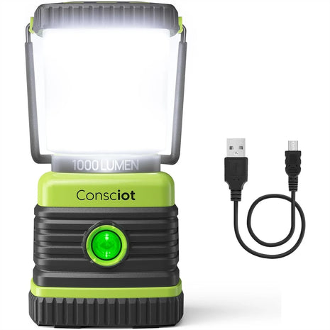 1000LM Rechargeable Camping Lantern with Power Bank