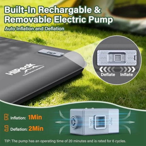 2 Person Self Inflating Camping Mattress with Pump