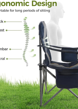 Heavy Duty Oversized Camping Chair 450LB Capacity