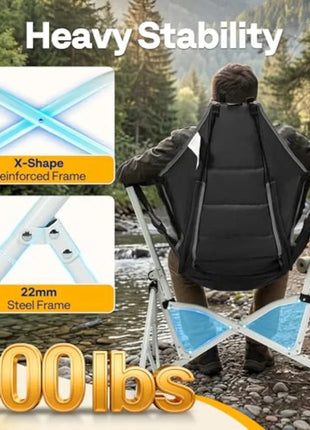 Portable Hammock Camping Chair with Adjustable Pillow