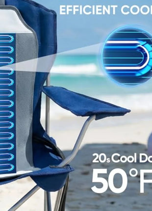 Cooling Folding Camping Chair with Ice Pad