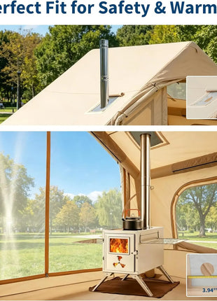 Premium 3-5 Person Inflatable Camping Tent with Skylight & Hand Pump