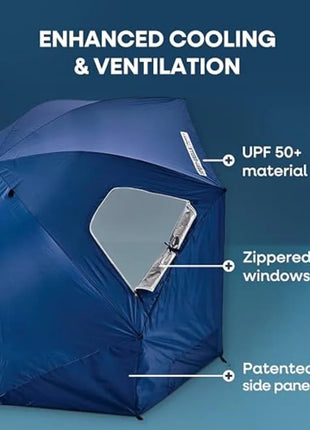 UPF 50+ Beach Canopy Shelter with Side Panels
