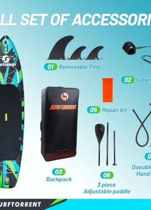Premium Inflatable SUP Board Kit with Camera Mount – Stable, Portable & Adventure Ready