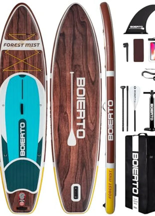 Forest Mist Pro Inflatable SUP Board Kit – Premium Stability & Performance