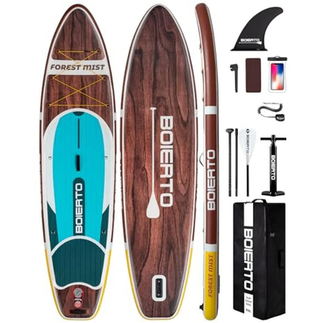 Forest Mist Pro Inflatable SUP Board Kit – Premium Stability & Performance