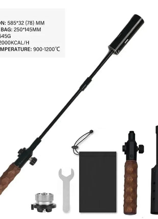 Portable Camping Torch Burner with Adjustable Flame