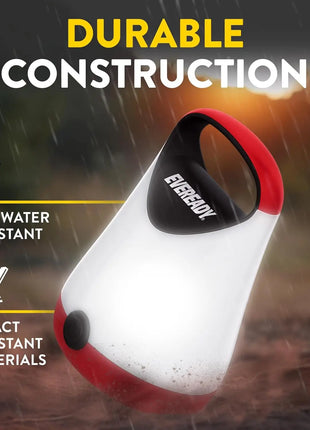 2-Pack Water Resistant LED Camping Lantern – 100 Hour Runtime